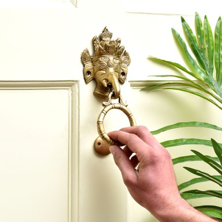 Brass Small Ganesha Door Knocker